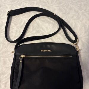 Travelon Black Crossbody Bag Sleek Minimalist Design